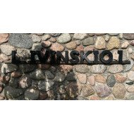 Personalizuoti adreso simboliai (raidės, skaičiai ir kt.)