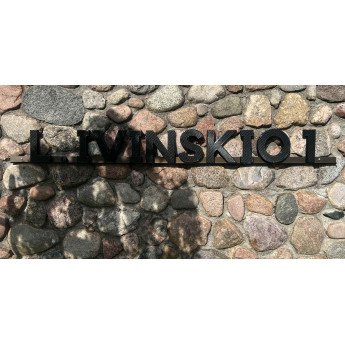 Personalizuoti adreso simboliai (raidės, skaičiai ir kt.)