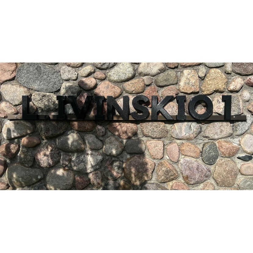 Personalizuoti adreso simboliai (raidės, skaičiai ir kt.) Personalizuoti adreso simboliai (raidės, skaičiai ir kt.)