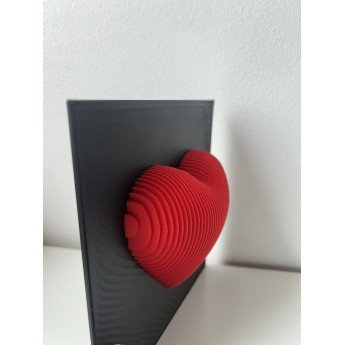 Dekoratyvinis 3D širdies paveikslas 