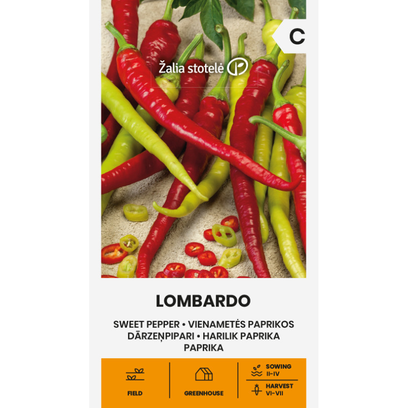 PAPRIKA VIENAMETĖ LOMBARDO PAPRIKA VIENAMETĖ LOMBARDO