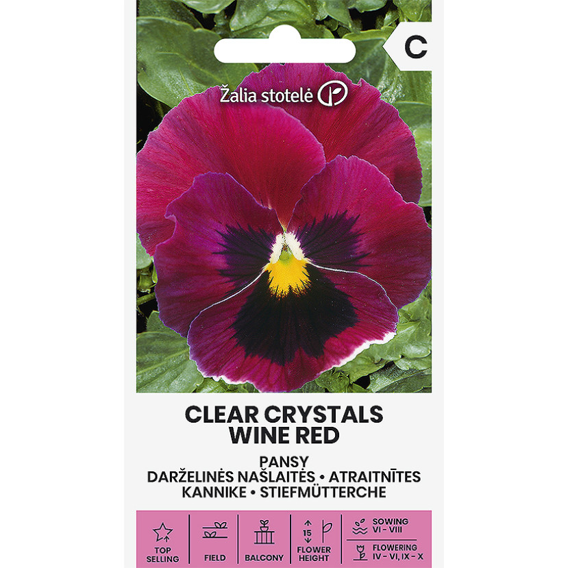 DARŽELINĖS NAŠLAITĖS CLEAR CRYSTALS WINE RED DARŽELINĖS NAŠLAITĖS CLEAR CRYSTALS WINE RED