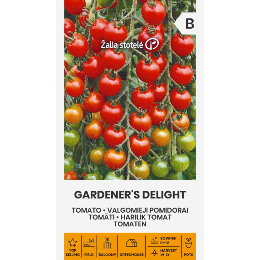 POMIDORAI VALGOMIEJI GARDENER S DELIGHT POMIDORAI VALGOMIEJI GARDENER S DELIGHT