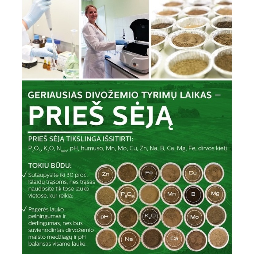 Dirvožemio cheminiai ir kokybiniai tyrimai Dirvožemio cheminiai ir kokybiniai tyrimai
