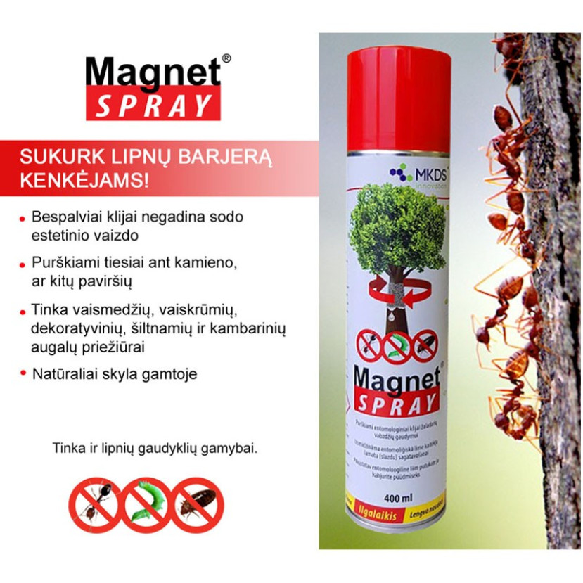 MAGNET SPRAY PURŠKIAMI LIPNŪS KLIJAI, 400 ML